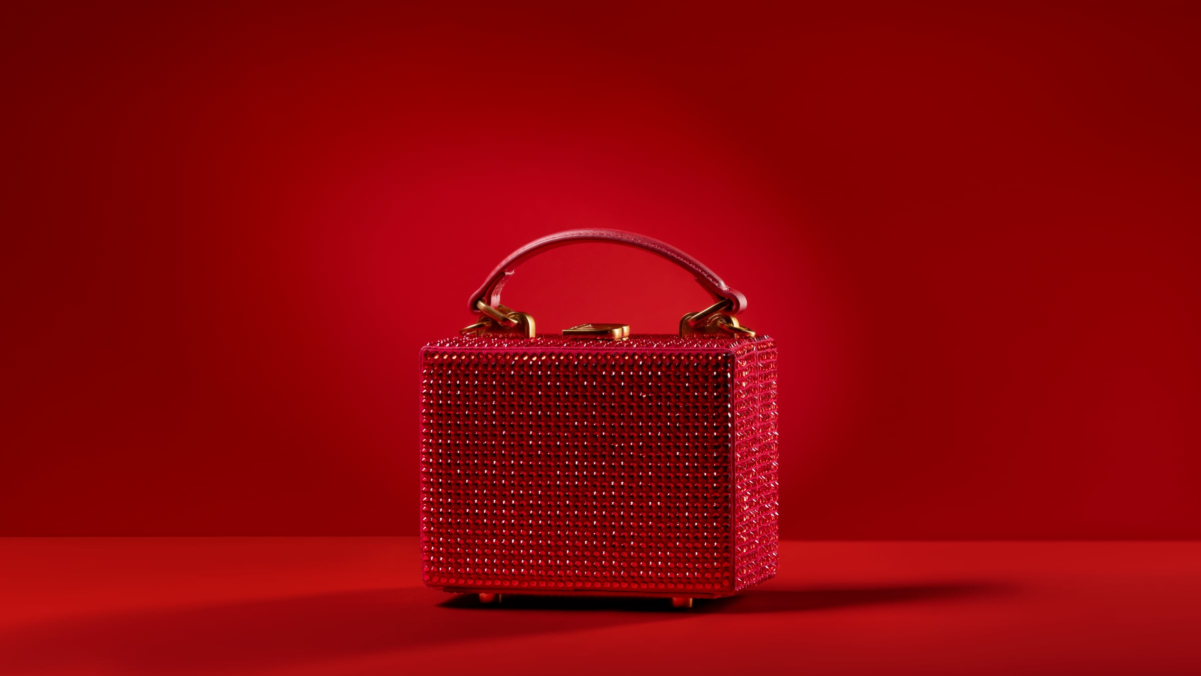 Designer handbag - red on red